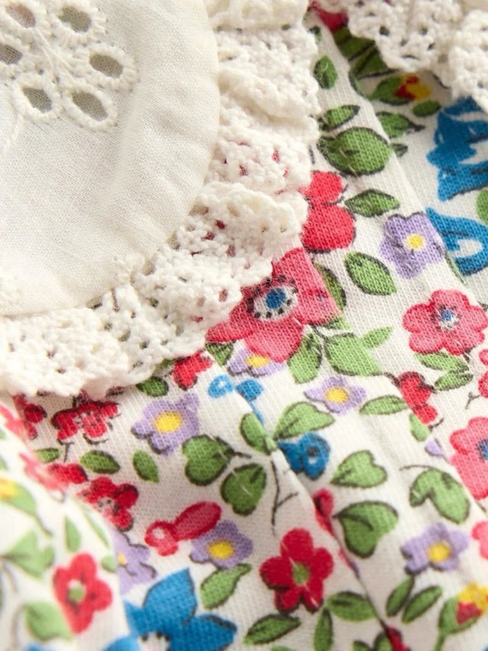 BODEN Broderie Peter Pan Collar Floral Tunic & Leggings Matching Set Size 9/10